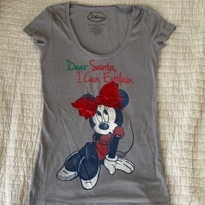Christmas Minnie Mouse tee